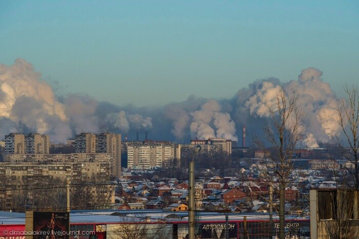 Челябинск, смог над городом