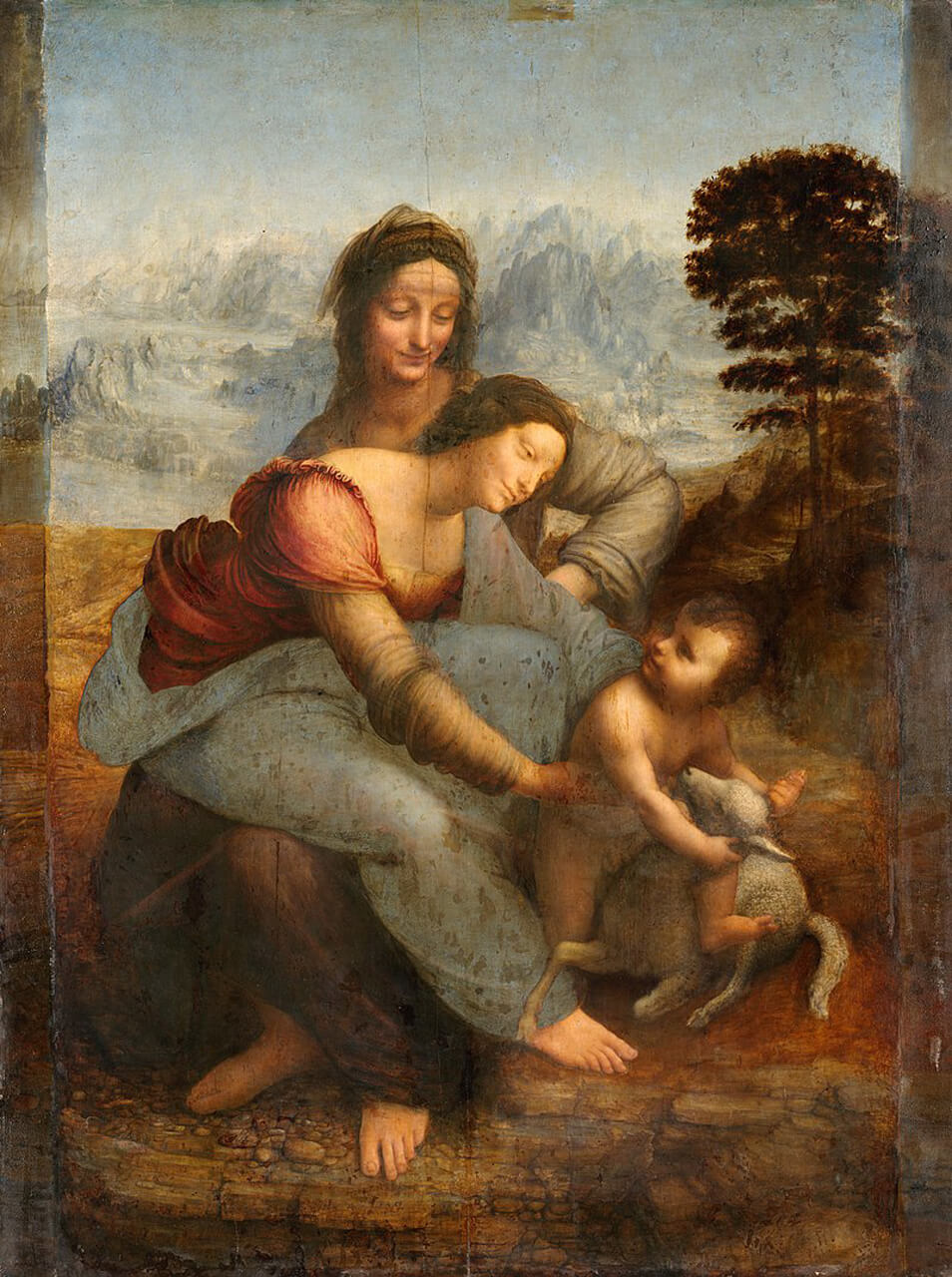 Святая Анна с Мадонной и младенцем Христом