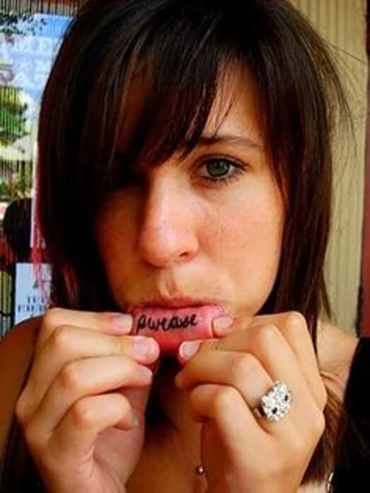 Pwease | Worst Lip Tattoos