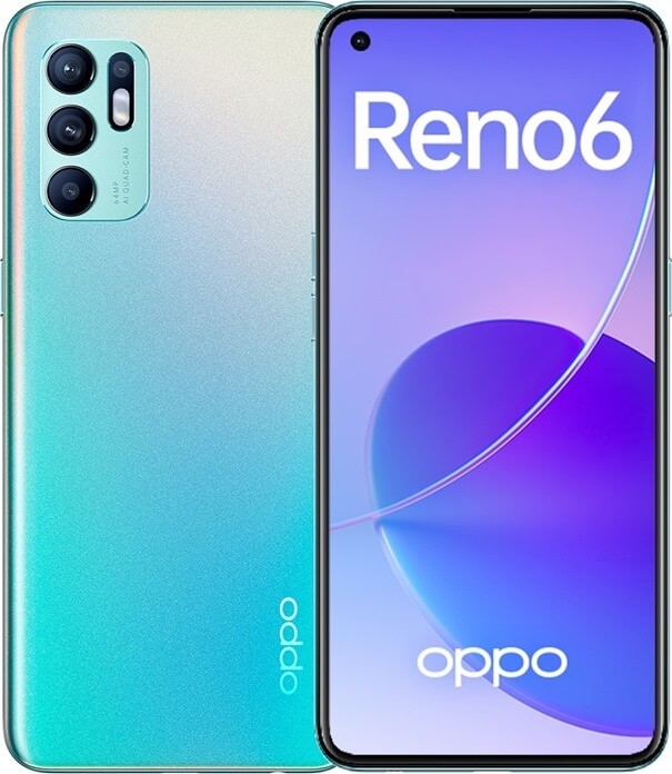 14. OPPO Reno 6 – лучший смартфон до 30000 рублей