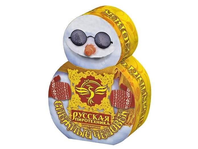 Снежный человек РС4350 в топ-5 фейерверков на новый год