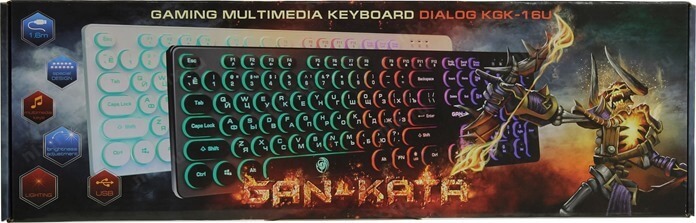Dialog KGK-16U black Gan-Kata лучшая недорогая игровая клавиатура