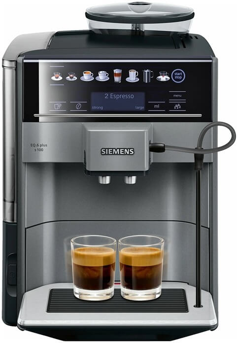 Siemens TE651209RW EQ.6 plus s100 в рейтинге кофемашин для дома с автоматическим капучинатором 