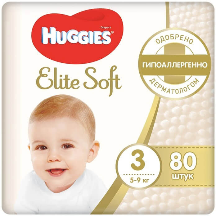 Huggies подгузники Elite Soft