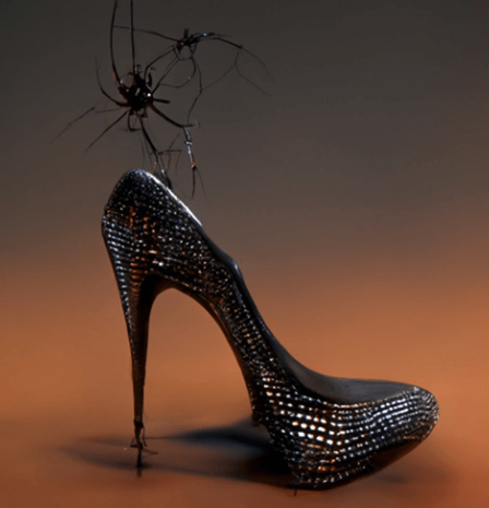 Туфли с пауками