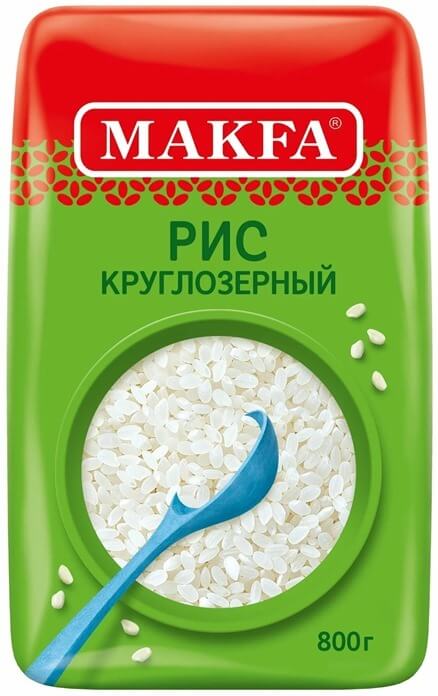 Рис Макфа шлифованный круглозерный