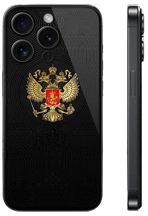 Apple iPhone 16 Pro Max с гербом России