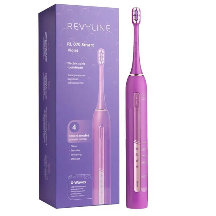 Электрическая звуковая зубная щётка Revyline RL 070