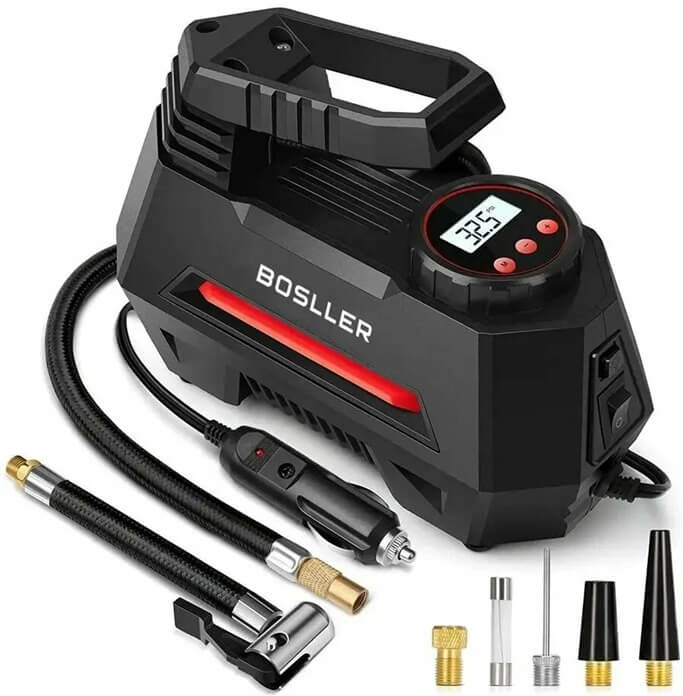 Компрессор автомобильный от прикуривателя BOSLLER FastPump M10 с дисплеем и автоматическим отключением