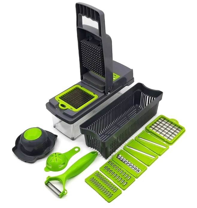 Терка для овощей, Овощерезка 14 в 1, Измельчитель Mirosha Veggie slicer