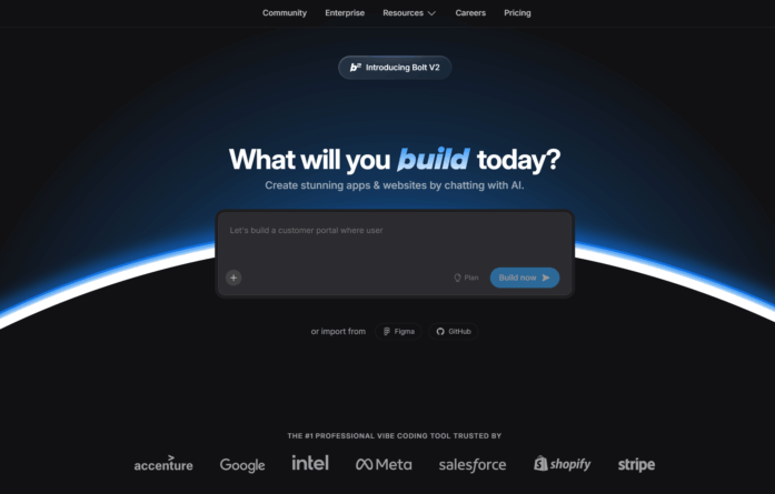 Интерфейс Bolt.new