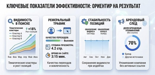 Какие метрики показывают реальную отдачу от ссылочной стратегии